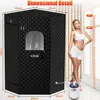 Extra Large Sauna Box, Steam Sauna, Portable Sauna for Home, Sauna Tent with 3L Steamer, Folding Chair and Remote Control 5