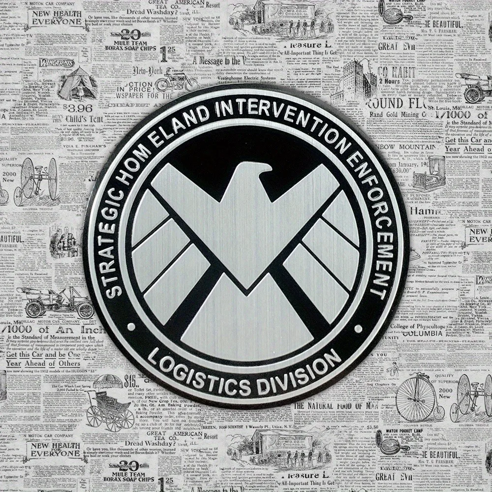Customized S.H.I.E.L.D. Metal Shield Badge Sticker