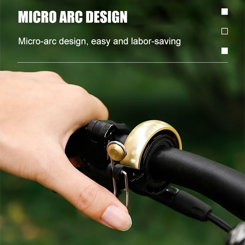 Cycling Bicycle Bell Personality Vintage Crisp Loud Folding Bicycle Mountain Bike Bell Retro Bike Hands Copper bicycle bell