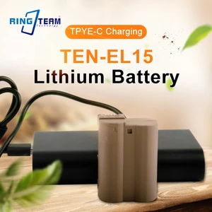 2250mAH EN-EL15C EN-EL15B EN-EL15 Battery with Type-C Port for Nikon Z5 D850 Z6 Z7 D780 D750 D810 D7000 D7500 Z6 ii V1 Camera