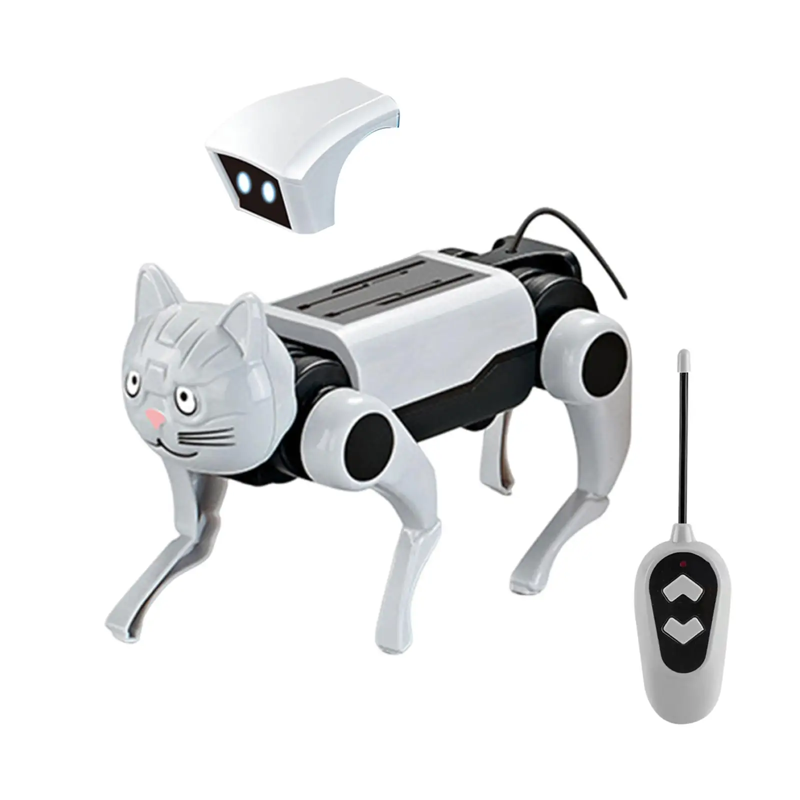 Mechanical Puppy DIY Assembly Puzzle Toy Robot Dog Toy Remote Control Robot Dog Robotic Puppy for Children Teens Boy Girls Gifts