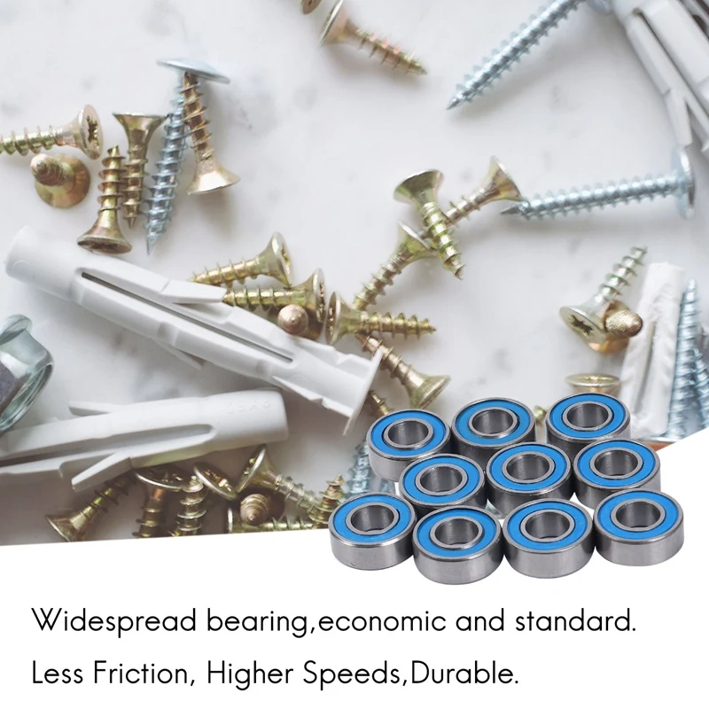 10Pcs MR115 2RS Ball Bearings 5x11x4mm for Traxxas Slash Rustler Stampede Wheel miniature ball bearings,roller wheel bearings