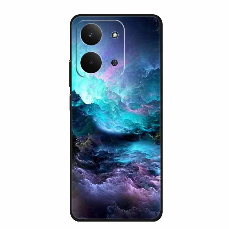 Sleek Black Silicone Soft TPU Phone Case - Protective Back Cover