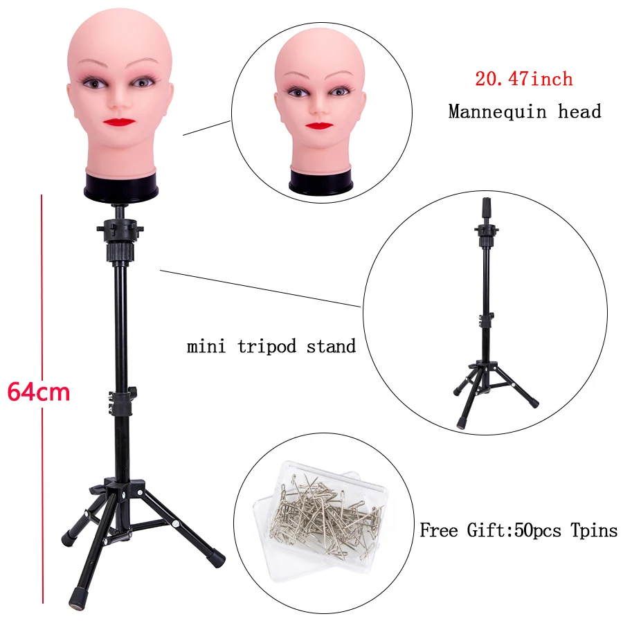 Mannequin Head Wig Tripod Stand  Wig Stand Strong Mannequin Head - Mannequin  Head - Aliexpress