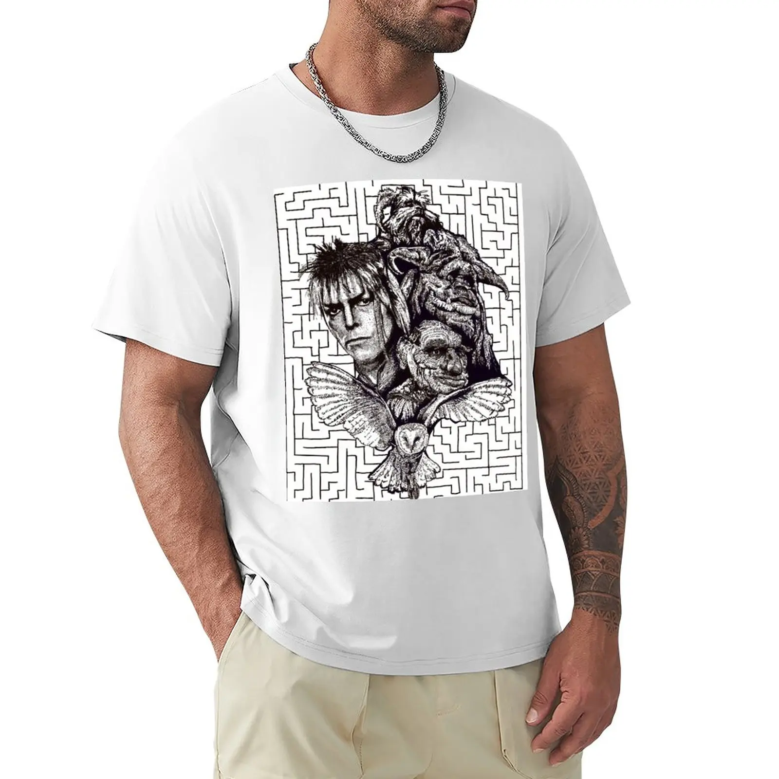 

Labrynth T-Shirt summer top aesthetic clothes custom t shirt Men's t-shirt