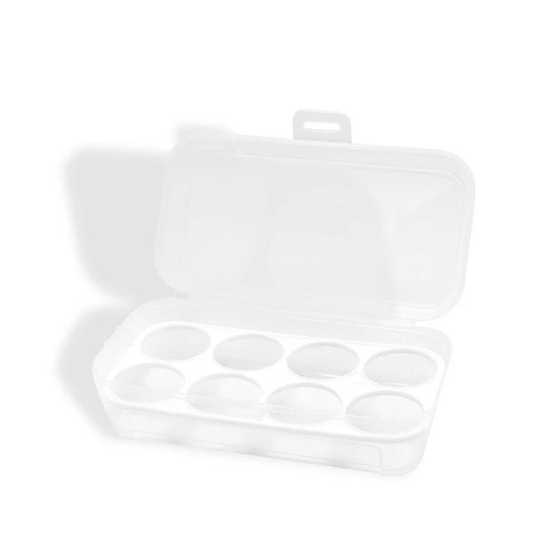 Egg Box 3/4/8 Grids Egg Holder Container For Outdoor Camping Picnic Eggs Box Case Anti-fall Storage Boxes Kitchen Organizer
