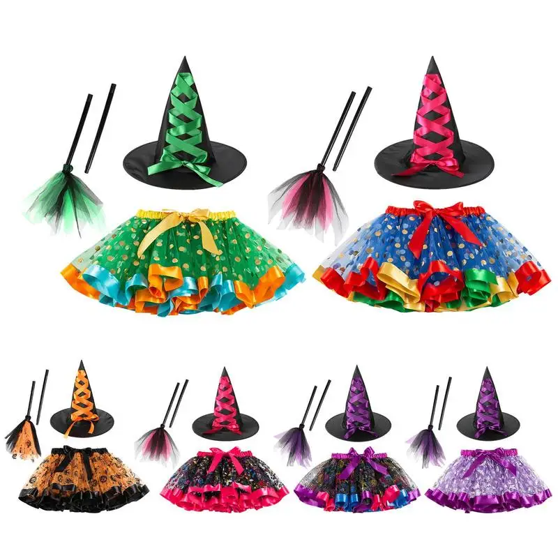 

Halloween Witch Skirt 3 Pcs Costume For Halloween Costume Dress Up Witch Skirt Halloween Costumes Skirt For Fancy Dress Parties