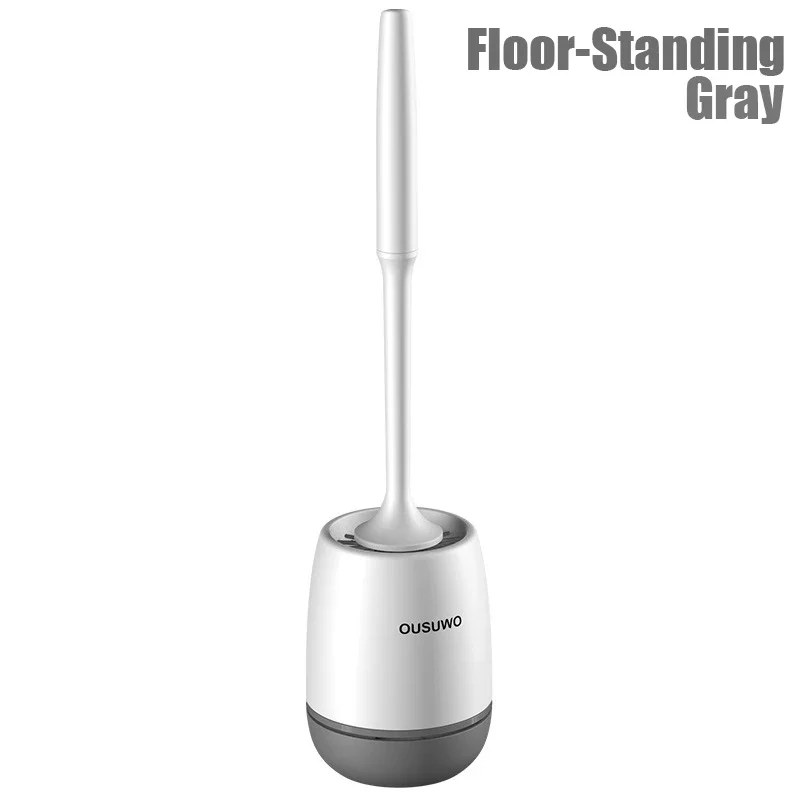 

Toilet Brush Set Wall-mounted Base NEW TPR silicone Cleaning Brush For Toilet WC Bathroom Accessories Floor-standing household