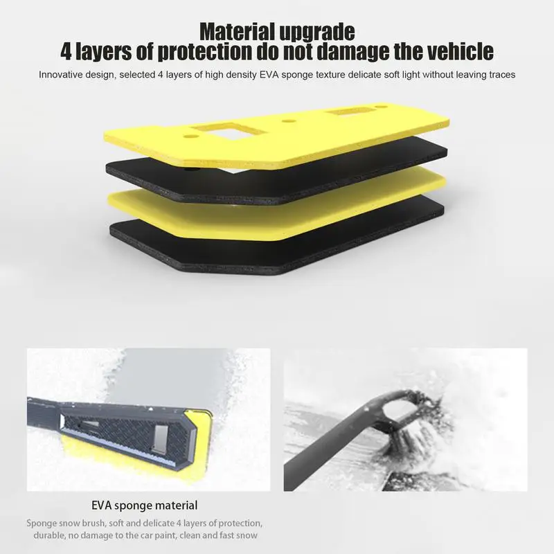 Car Snow Removal Shovel Detachable Portable Deicing Shovel Portable Emergencies Snow Remover Shovel Heavy-duty Frost Snow Shovel