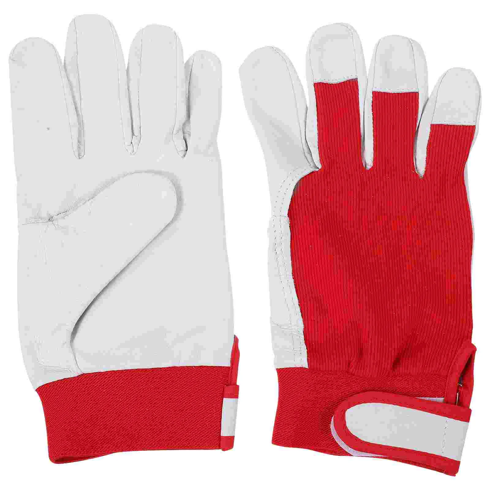 

Gloves for Garden Men Gardening Working Small Women Pigskin Thorn Proof Miss Mittens