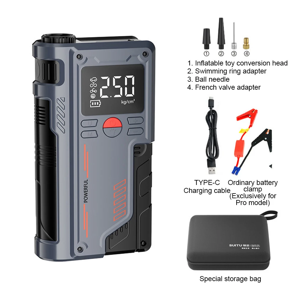 Caricabatteria Per Auto YABER 2500A Jump Starter 23800mAh Power Bank Con Caricabatterie Wireless Da 10W Disposivo Di Avviamento Booster Automatico Portatile - Foto 5