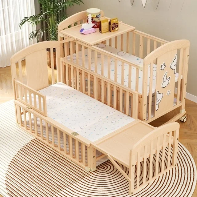 Wooden Baby Rocking Bed 2