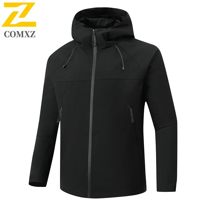 Autumn Raincoat Windbreaker Mens Mountain Bike Jacket Unisex Hiking Hooded Coat Chaqueta Cortavientos Hombre Waterproof Clothing