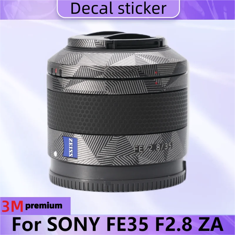 Per Sony Fe35 F2.8 Za Lens Body Sticker Decalcomania Protettiva Per La Pelle Pellicola Avvolgente In Vinile Cappotto Protettivo Antigraffio Fe 35 2.8 