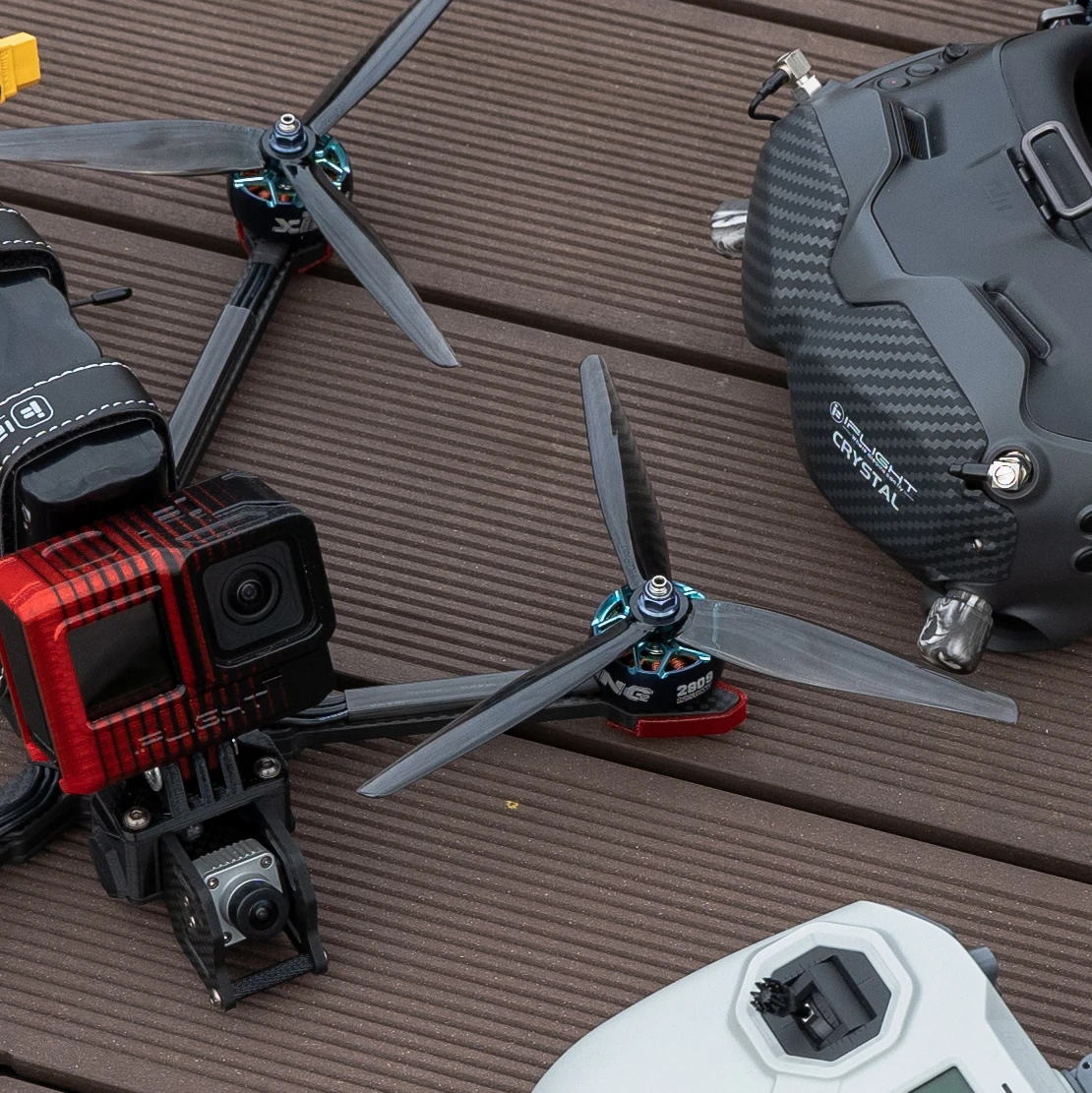 HQProp 7.5x3.7x3 3 Pales Hélice Drone FPV 5mm Arbre Polycarbonate
