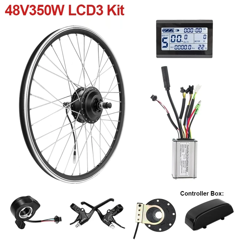 電動自転車フロントリアホイールハブモーター 36V 48V 350W 500W мотор