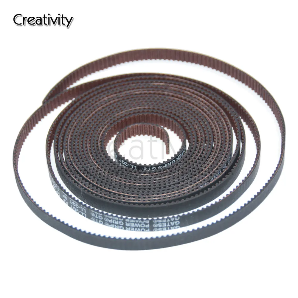 

2M 5M GATES LL-2GT Belt Rubber Open Timing Synchronous Belts wear GT2 resistant 6mm For Ender3 CR10 3D Printer Pulley