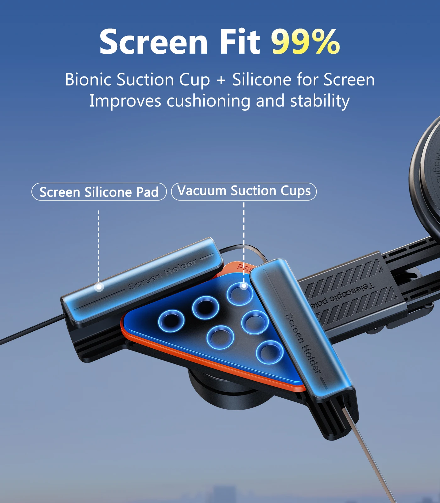 Eary Car Phone Mount 360°Adjustable for Tesla Model Y Accessories Phone Holder for Tesla Model 3/Y Screen for iPhone 17 16 15 14