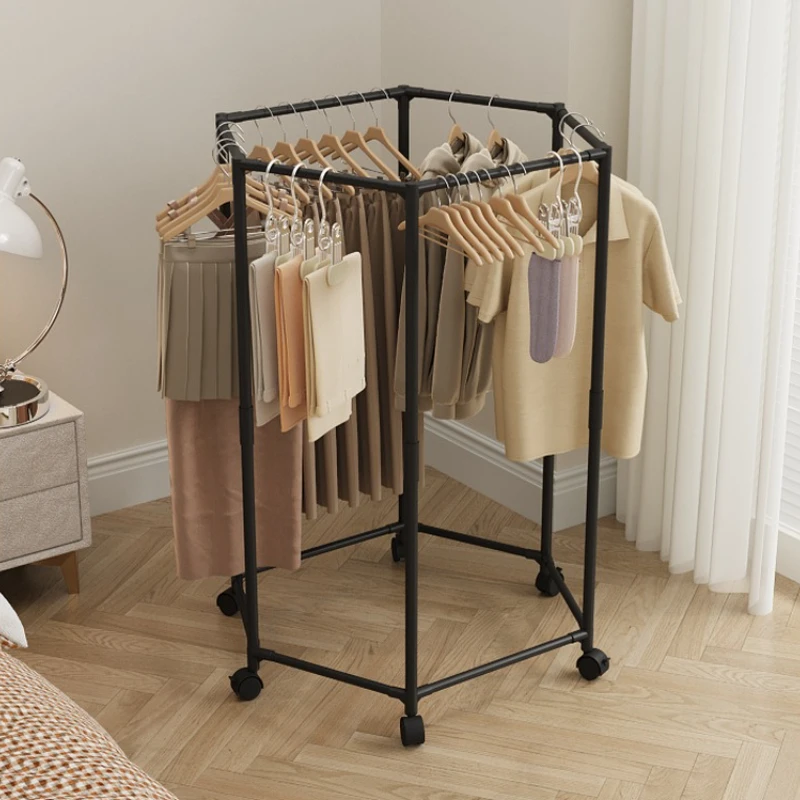 Hexagon Rotating Clothes Rack 4