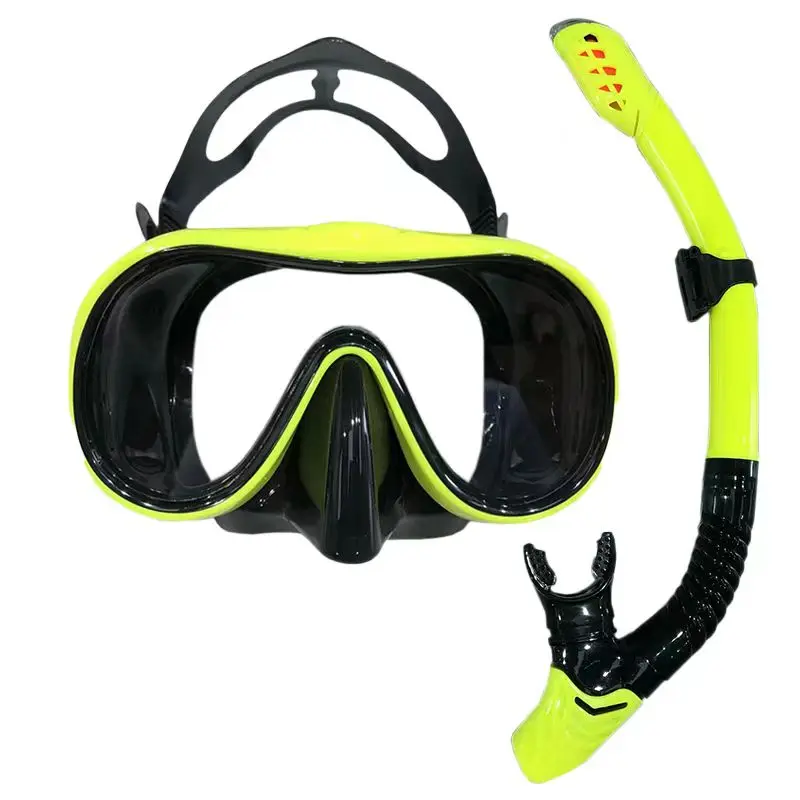 HB Diving mask Snorkeling kit Adult silicone skirt anti-fog goggles Swimming gear