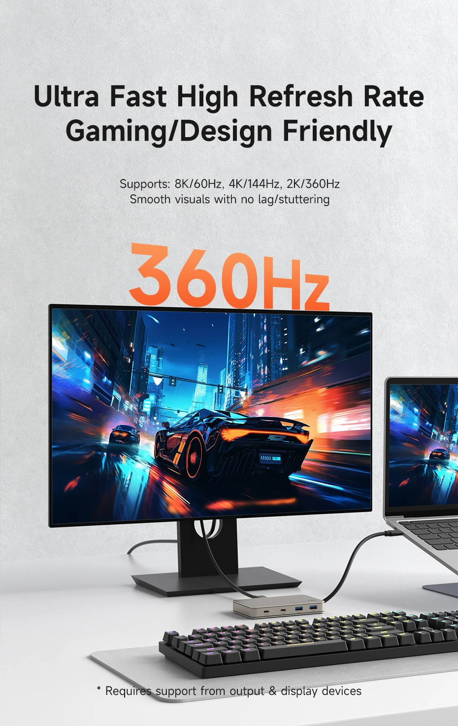 Hagibis USB4 7-in-1 Docking Station (40Gbps, 8K/60Hz)