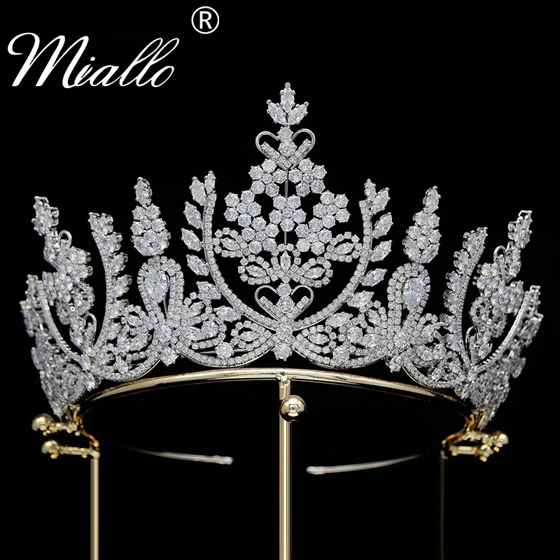 

Bridal Wedding Crown Cubic Zirconia Tiaras and Crowns for Women Hair Accessories Hair Jewelry Bride Headpiece Champion Gift