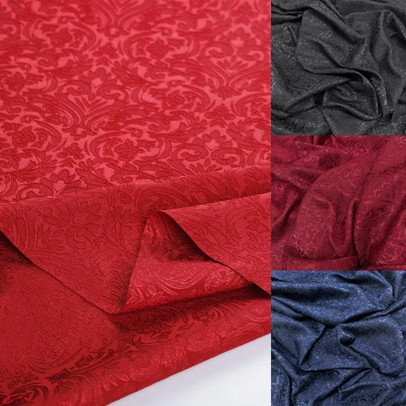 3D Textured Jacquard Brocade Fabric, Quality Costume Sewing Fabric, Drapery Upholstery Crafts DIY Material Cloth, By The Yard