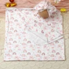 Ylsteed Newborn Receiving Photography Swaddle Blanket with Bow Turban Hat Infant Photography Props New born Photoshooting Wraps 2