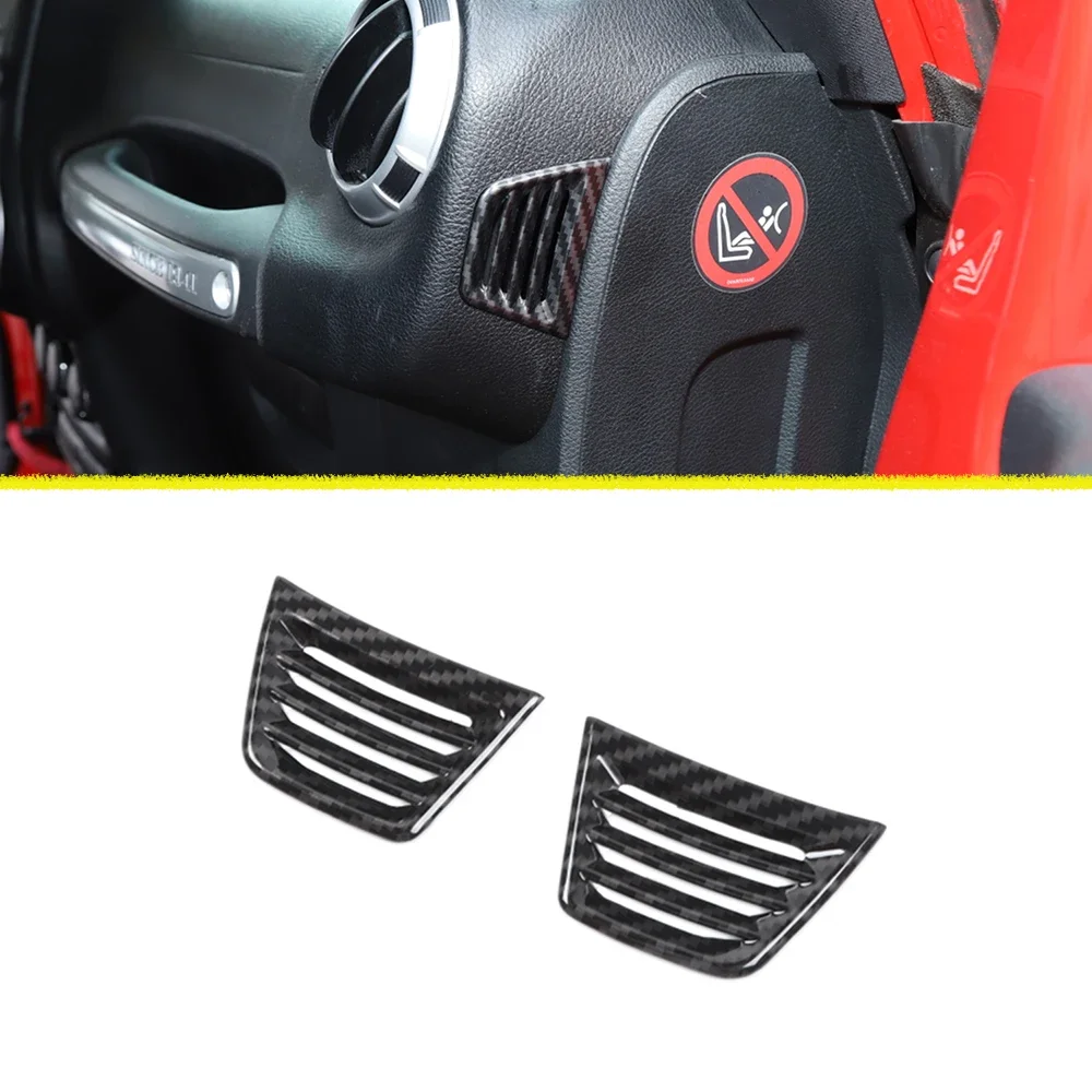 

Для Jeep Wrangler JK 2007-2017 Переводные картинки на приборную панель вентиляционного отверстия декоративная отделка Крышка Аксессуары для салона автомобиля из углеродного волокна внешний вид