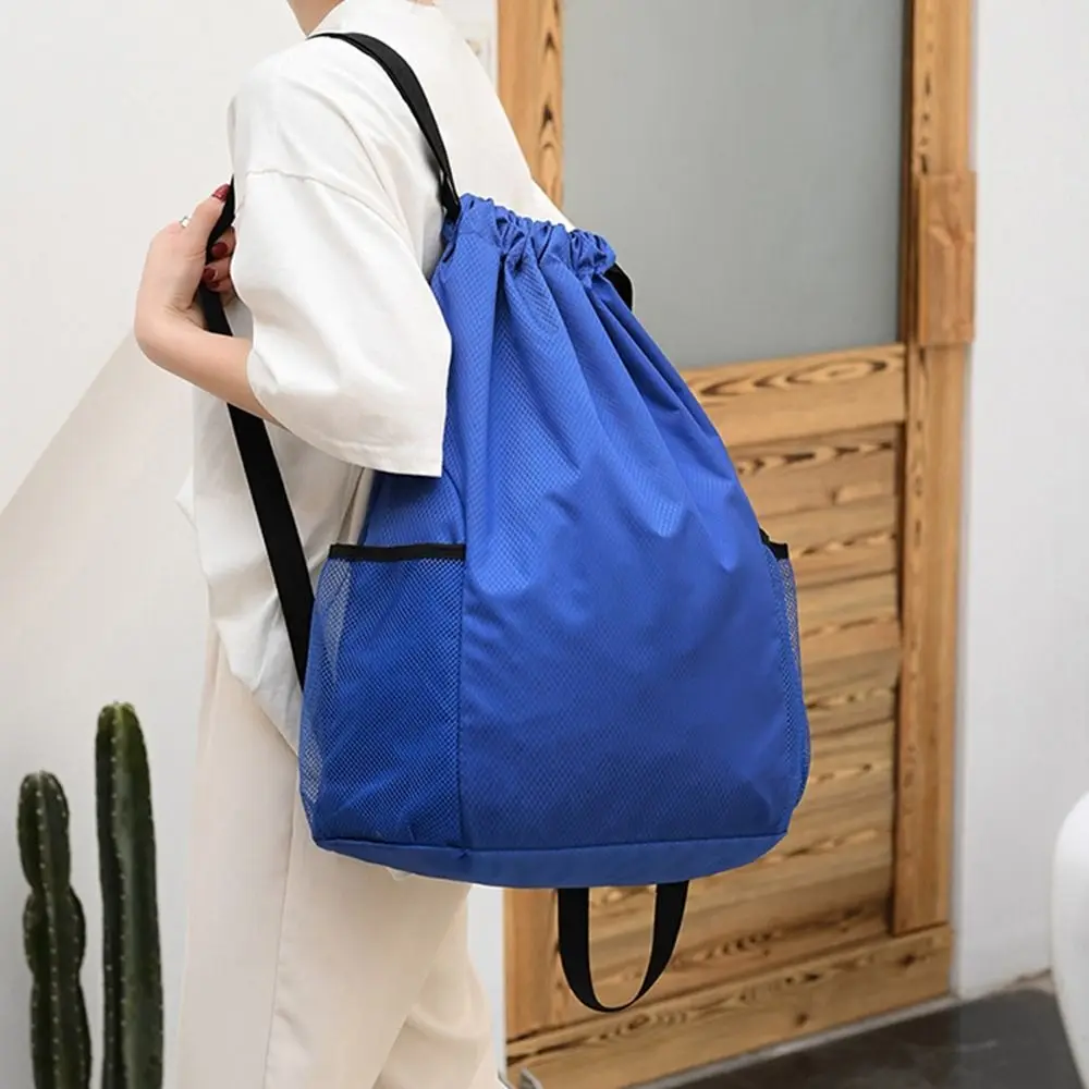 

Drawstring Pocket Sport Storage Bag Fitness Basketball Bag Nylon Travel Bag Outdoor Backpack Portable Sports Bag Drawstring Bag