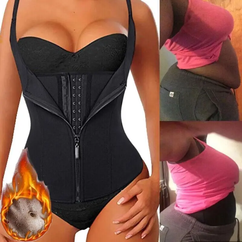 Description Picture 2 of itemWaist Trainer Sweat Postpartum Sexy Bustiers Control Belly Women Binders Shapers Modeling Strap Corsets Fat Burning Shapewear