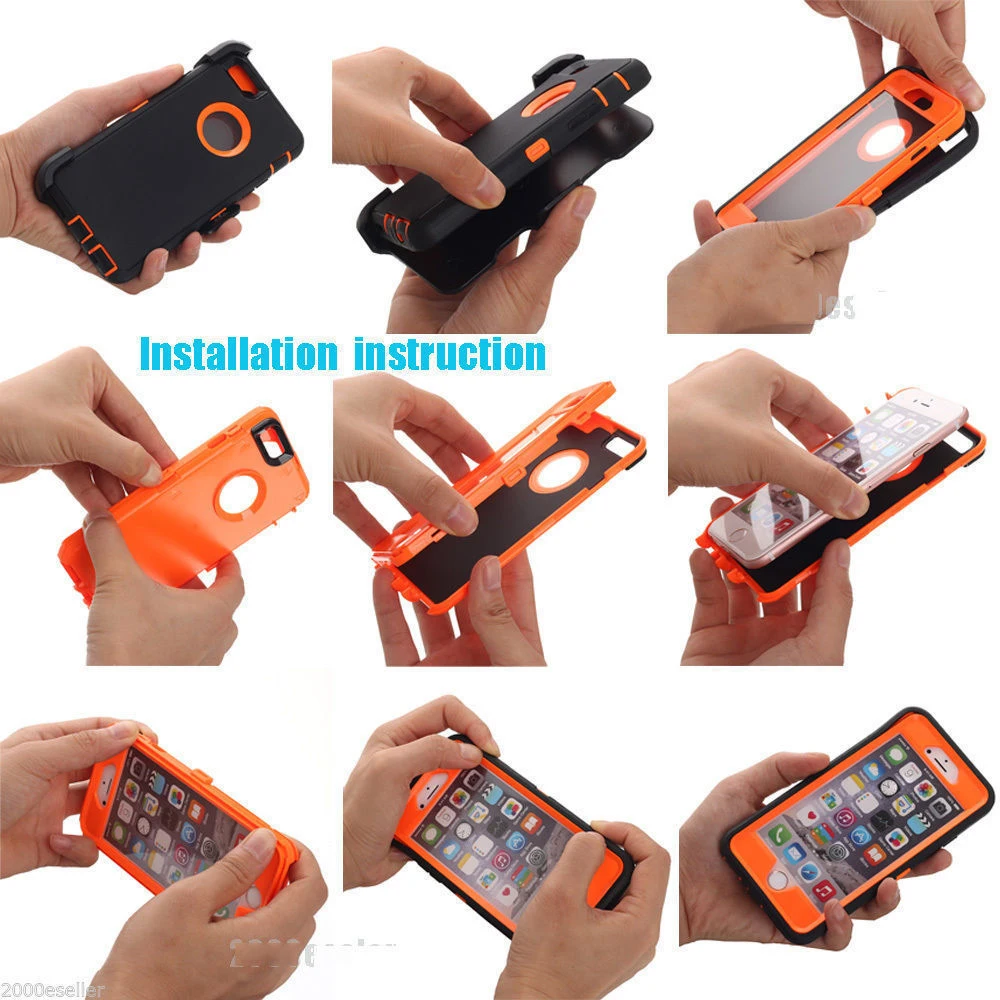 Triple Protection Shockproof & Heavy Duty Case with Belt Clip