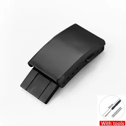Classic Folding Watch Clasp in Solid Stainless Steel (20mm black)