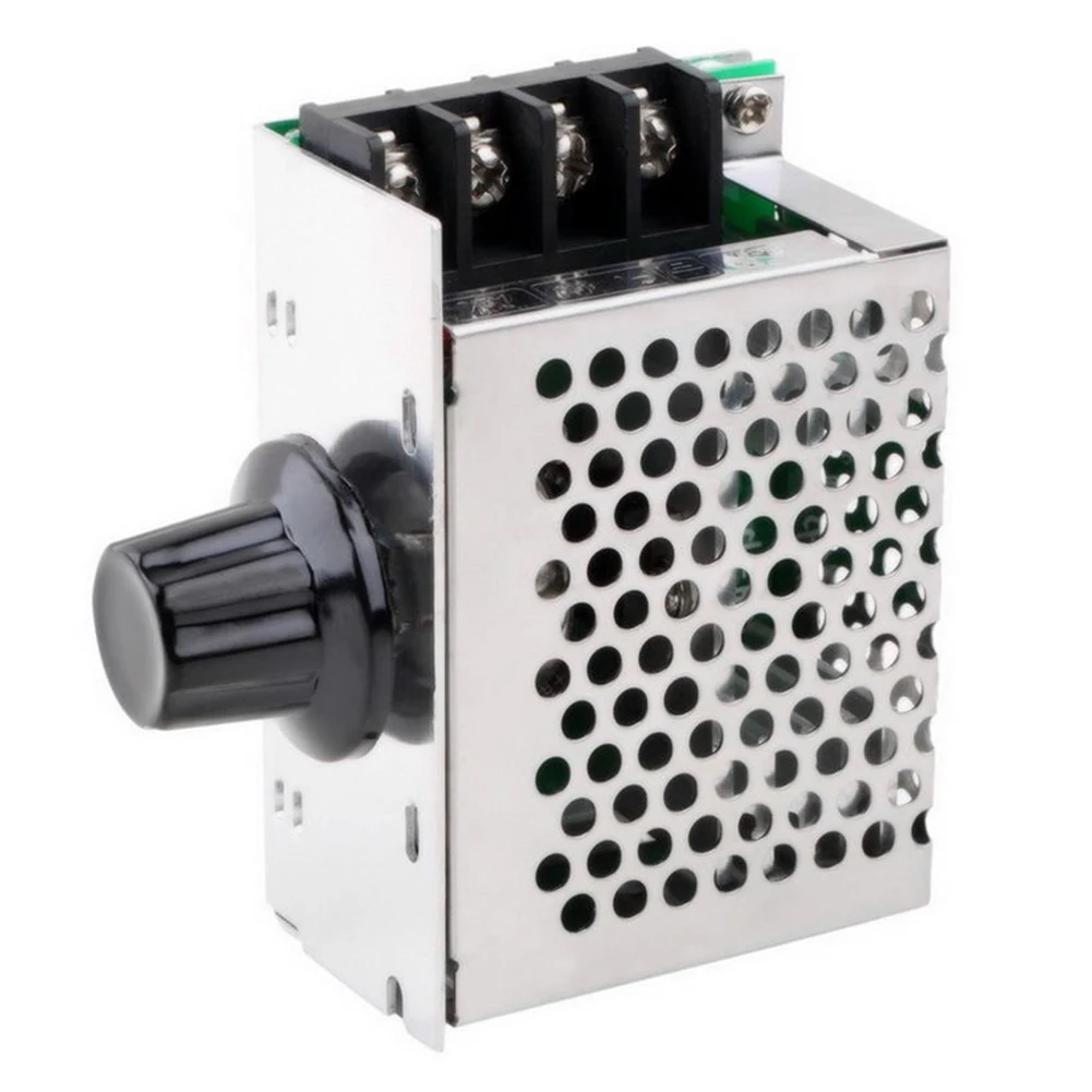 4000W Thyristor Electronic Voltage Regulator Controller with Case AC 220V High Power Speed Controller
