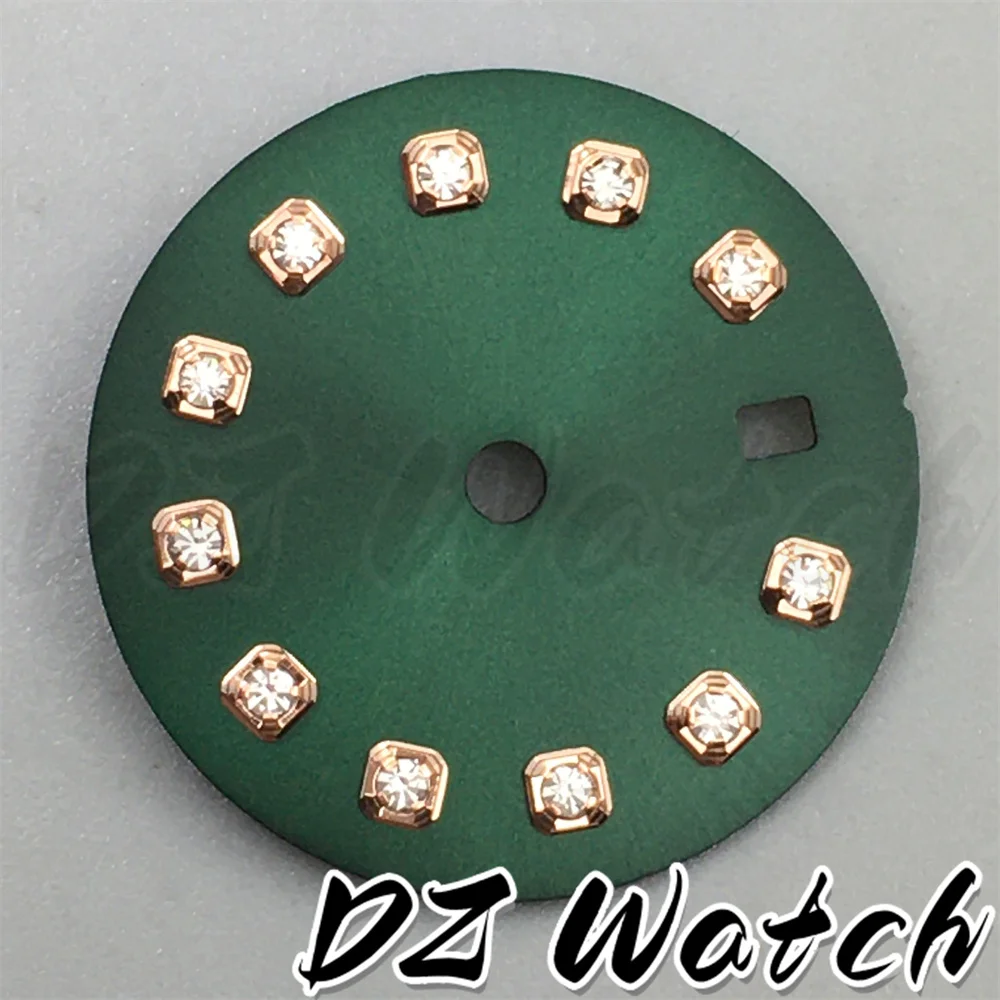 Stunning 20.5mm Multicolor Sunburst Watch Dial with Diamond Markers and Date Window