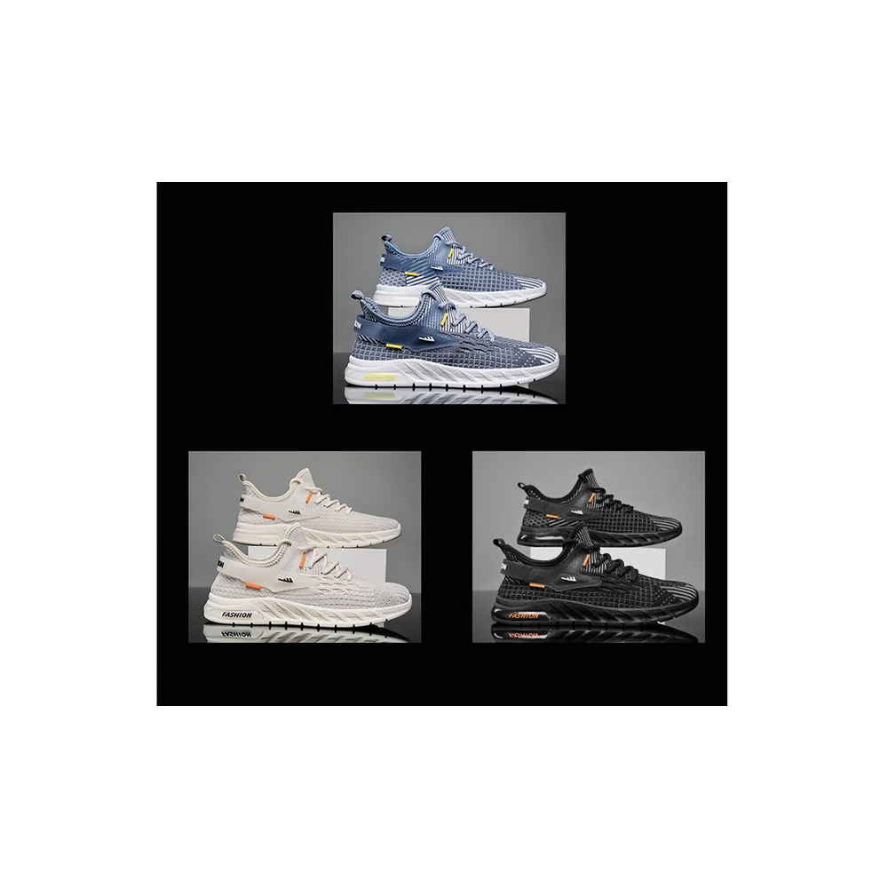 Coconut Men'S Shoes Breathable In Summer Fly Woven Mesh Surface For Sports Leisure Running Thin Mesh Shoes_voghion.com