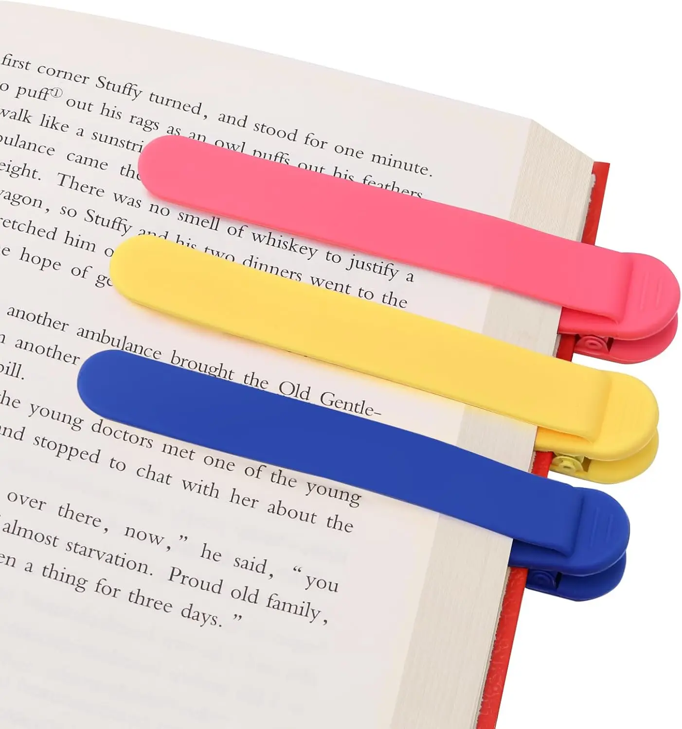 3pcs Silicone Automatic Bookmark, Unique Bookmark Page Keeper, BookPage ...