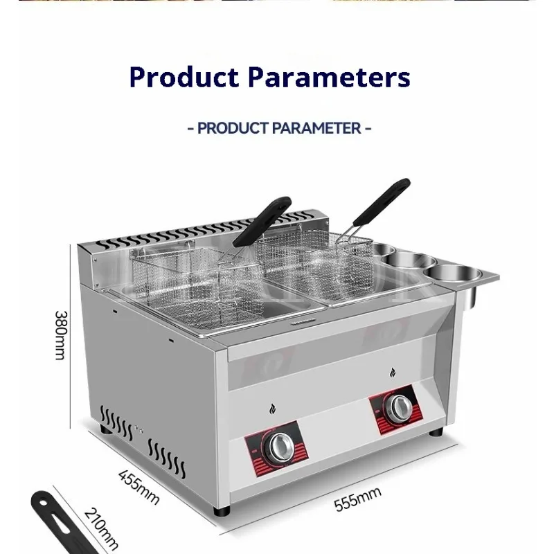 Fryer Gas Commercial Skewer French Fries Fryer Multifunctional Chicken Fryer French Fries Frying Food Household Commercial 4