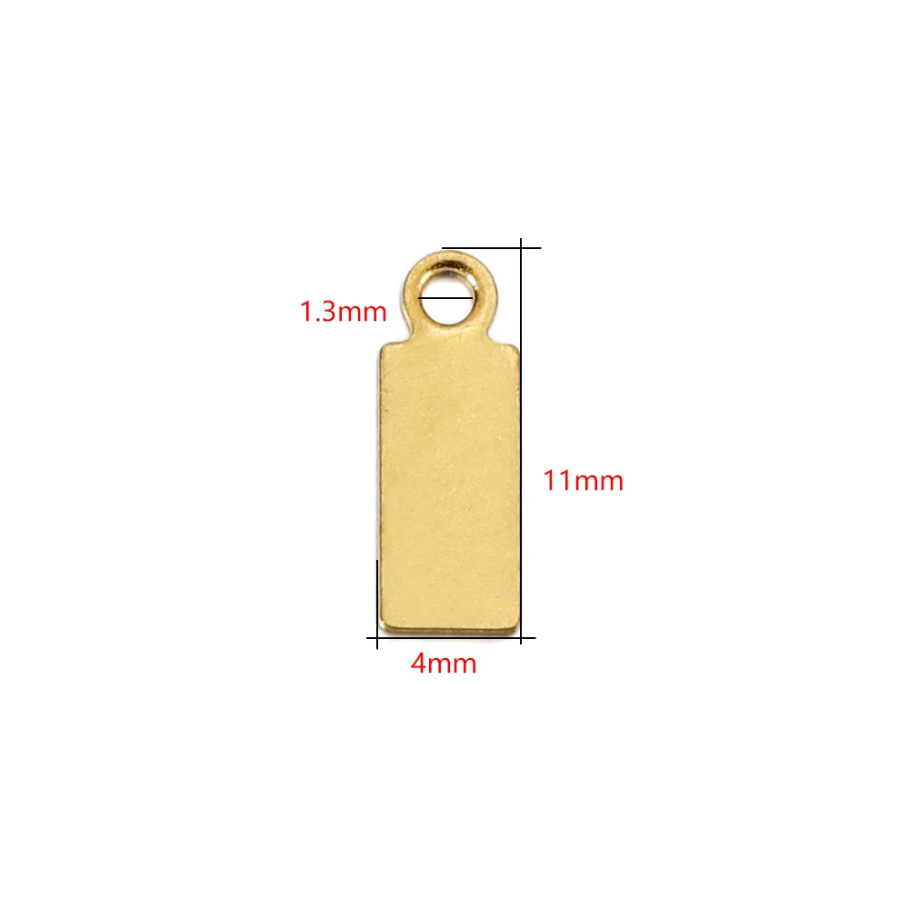 100Pcs/lot Customized Custom Laser Engrave Name LOGO Stainless Steel Personalized Necklace Blank Tags Charms Jewelry Wholesale