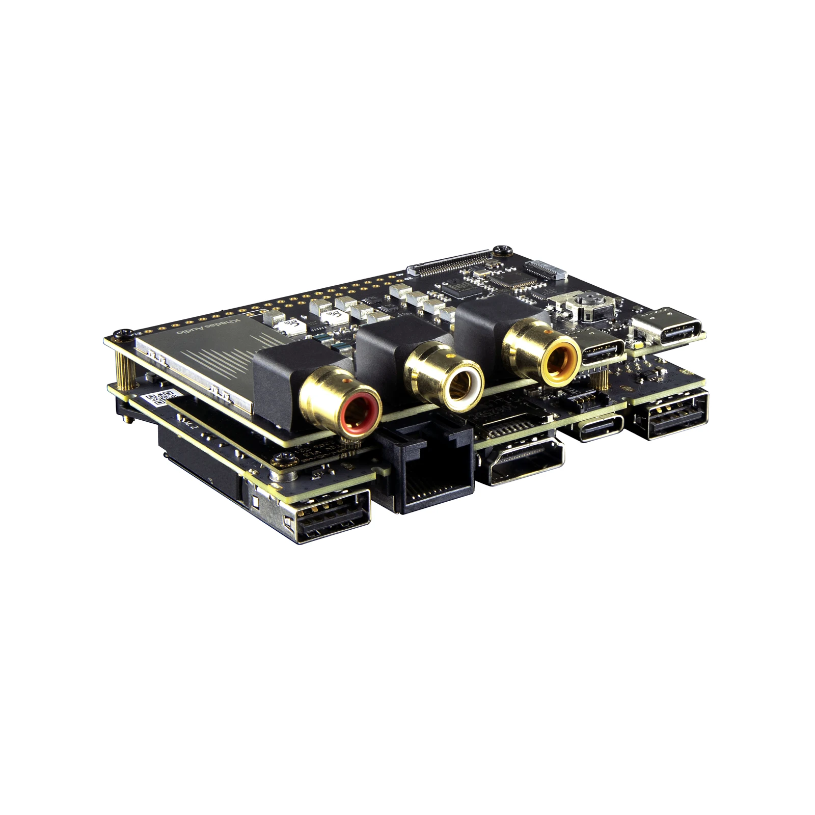 Фото Мини-ЦАП Khadas Tone2 DAC Hi-Fi для настольного ПК со сбалансированным RCA, ES9038Q2M, DSD512 (встроенный), PCM768, XMOS XU208, вход USB/S/PDIF №5