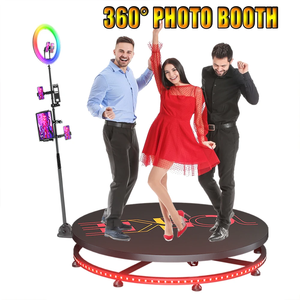 휴대용 비즈니스 셀카 사진 부스 카메라 자판기, 360 사진 부스, 115cm 360 도 스피너 플랫폼, 신제품, 핫 세일