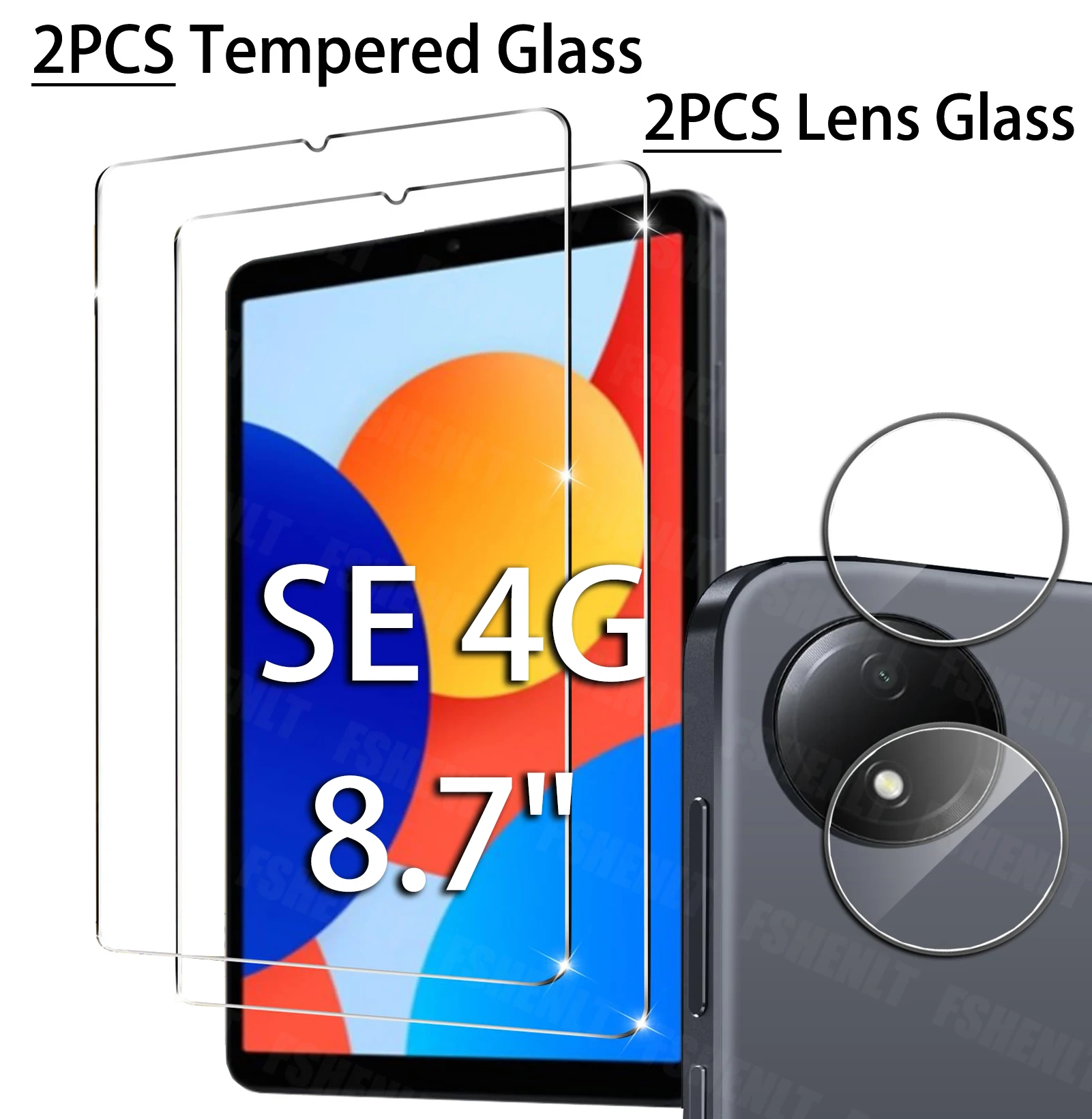 強化ガラス 8.7 インチ Xiaomi Redmi Pad SE (4G WIFI) 2024 カメラ