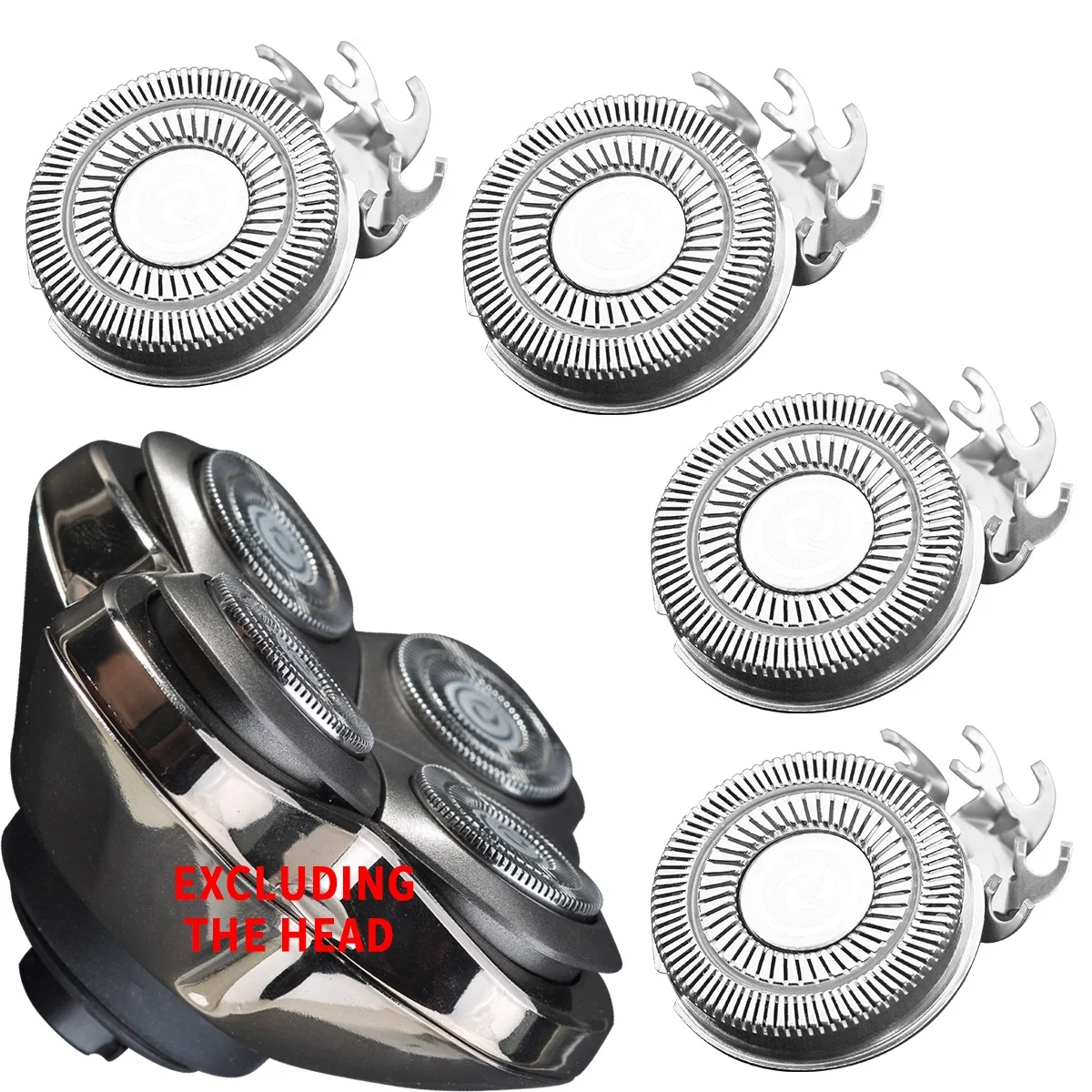 WAHFOX4PCSShaverReplacementBladesForSkullPitbullCarverPRO4