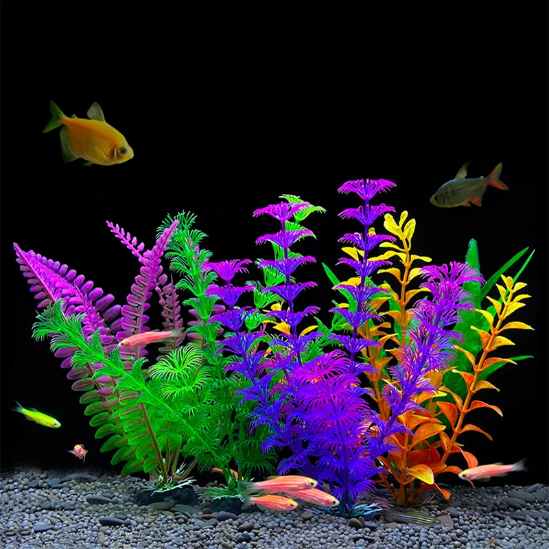 7.08 inch Artificial Aquarium Plants 18cm Fish Tank Simulation Decorations