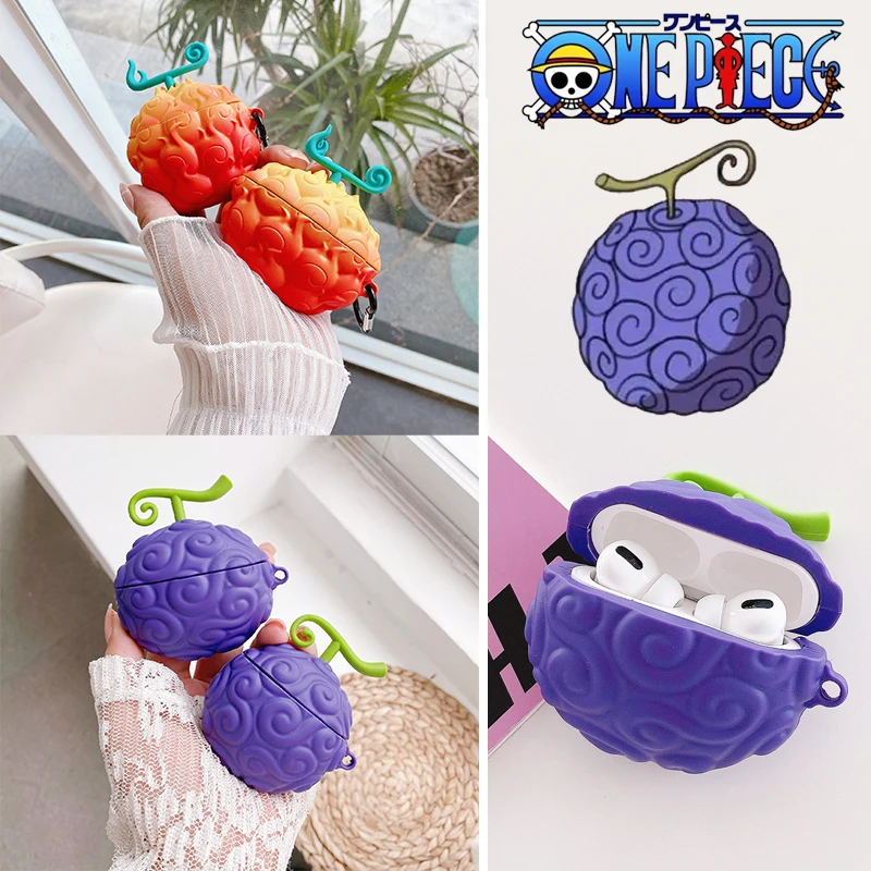 HOT Devil Fruit Anime Cases For Airpods One Piece Airpods Case
