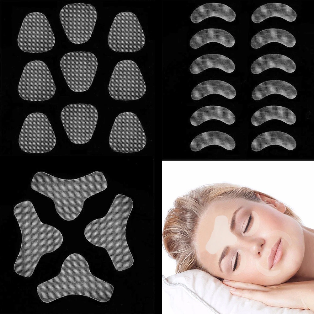 12/27/24pcs Set Anti-Wrinkle Patches Sagging Skin Care Crows Feet Sticker Fine Lines Reduction Face Slimming Tape Skin Care Tool