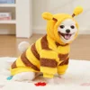Puppy Pet Clothes Bee Style Plush Costume Cat Pet Clothes Autumn Winter Plush Warm Clothing Dog Clothes for Small Dogs