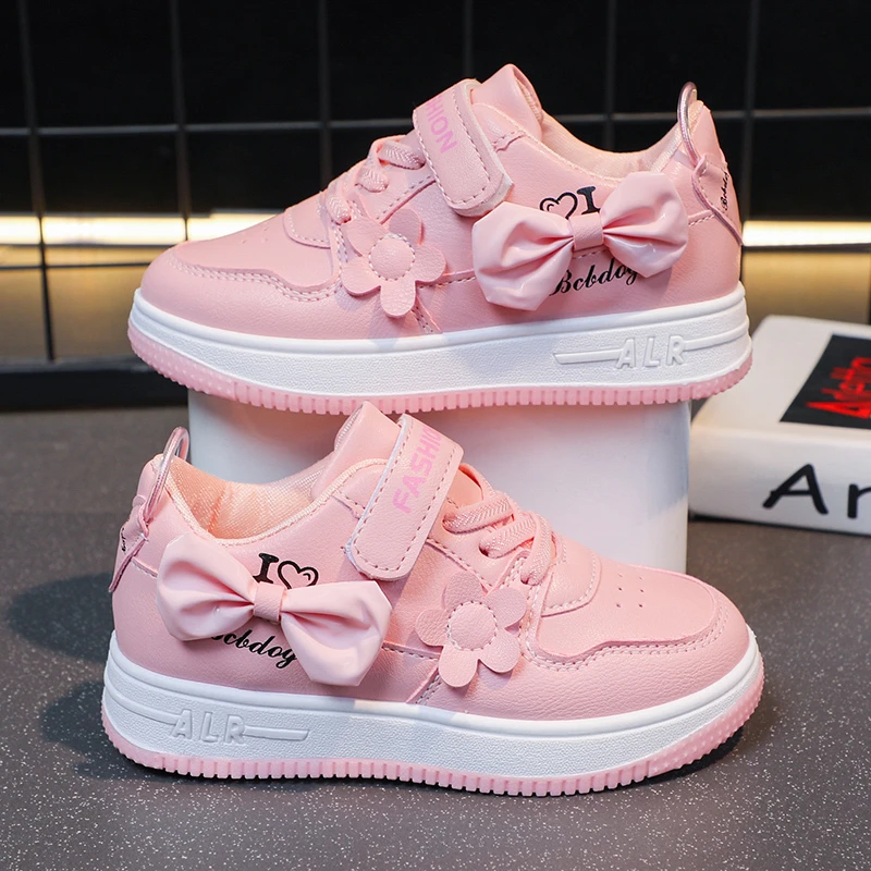 Kids Casual Pink Girls Casual Shoes Fashion for 4-15Years Old