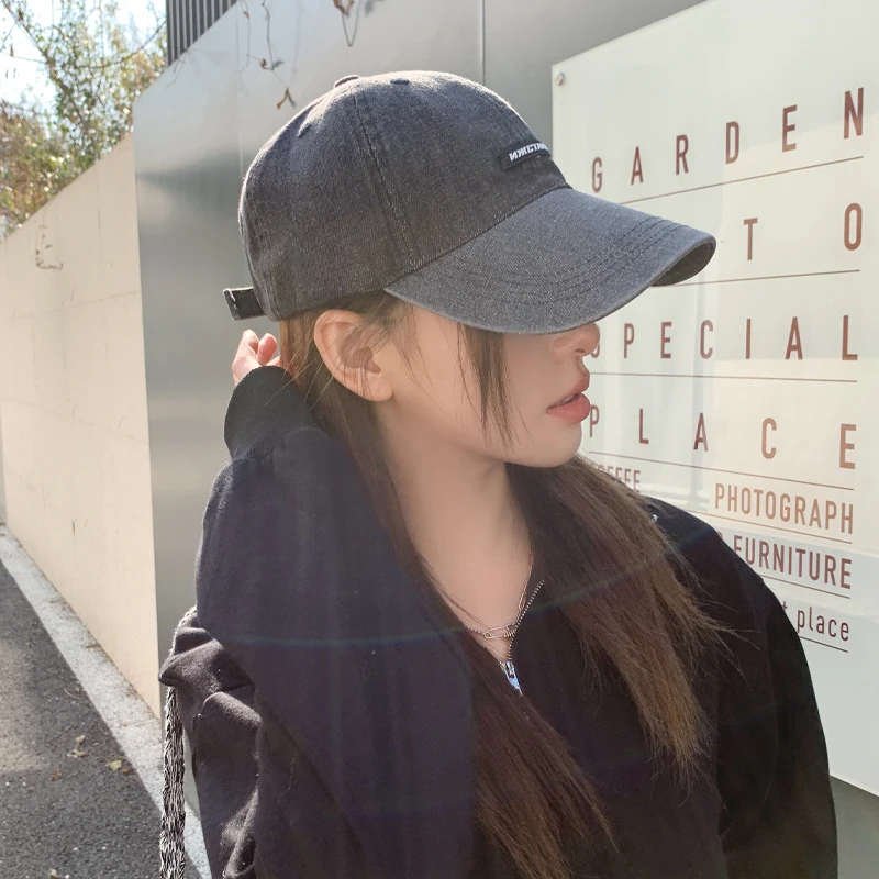 여성용 용수철 여름 야외 스포츠 오리 혀 모자, 카우보이 모자, 트럭 모자, 다목적 곡선 처마 모자, 햇빛가리개 및 자외선 차단