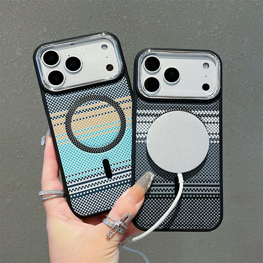 Slim Magnetic Striped Shockproof Case - Ultra Thin & Colorful Cover